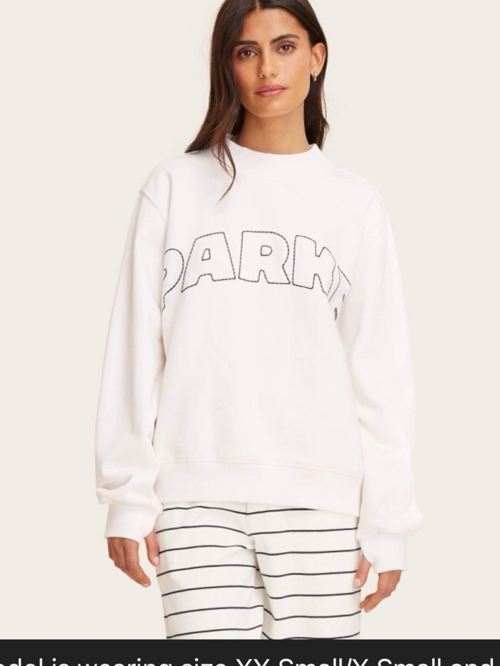 PARKE x target white Mockneck. Heritage  S/M or L/XL